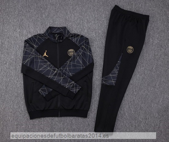 Nuevo Conjunto Completo Ropa Deportiva Con Cremallera Larga Paris Saint Germain 23/24 Negro Gris Baratas